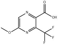 5-甲氧基-3-(三氟甲基)吡嗪-2-羧酸 结构式