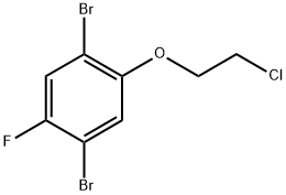 1,4-二溴-2-(2-氯乙氧基)-5-氟苯 结构式