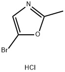 5-Bromo-2-methyl-oxazole hydrochloride 结构式
