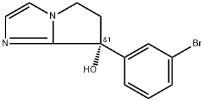 (R)-7-(3-溴苯基)-6,7-二氢-5H-吡咯并[1,2-A]咪唑-7-醇 结构式