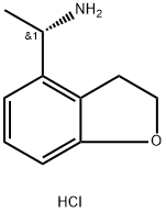 (S)-1-(2,3-二氢苯并呋喃-4-基)乙烷-1-胺盐酸盐 结构式