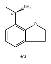 (S)-1-(2,3-二氢苯并呋喃-7-基)乙烷-1-胺盐酸盐 结构式