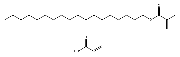 丙烯酸、甲基丙烯酸硬酯酰酯的共聚物 结构式