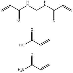 2-Propenoic acid, polymer with N,N-methylenebis2-propenamide and 2-propenamide 结构式