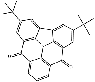 2,5-二叔丁基苯并[8,1]中氮茚并[2,3,4,5,6-DEFG]吖啶-7,11-二酮 结构式