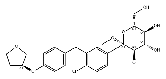 恩格列净杂质504 结构式