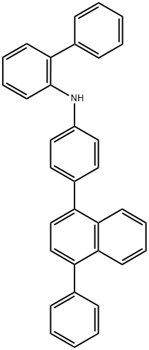 N-[4-(4-苯基-1-萘基)苯基]-[1,1′-联苯]-2-胺 结构式