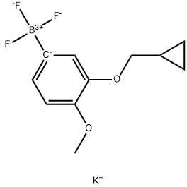 potassium (3-(cyclopropylmethoxy)-4-methoxyphenyl)trifluoroborate 结构式