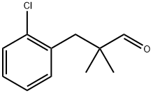 Benzenepropanal, 2-chloro-α,α-dimethyl- 结构式