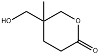 5-(羟甲基)-5-甲基四氢-2H-吡喃-2-酮 结构式