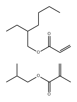 甲基丙烯酸异丁酯与丙烯酸异辛酯的聚合物 结构式