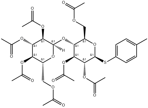 4-Methylphenyl 2,3,6,2',3',4',6'-hepta-O-acetyl-1-thio-beta-D-maltopyranoside, Min. 98% 结构式