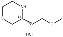 (R)-3-(2-甲氧基乙基)吗啉盐酸盐 结构式