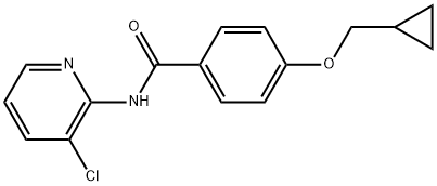 N-(3-Chloro-2-pyridinyl)-4-(cyclopropylmethoxy)benzamide 结构式