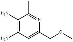 6-(甲氧基甲基)-2-甲基吡啶-3,4-二胺 结构式