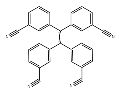1,1,2,2-tetrakis(3-cyanophenyl)ethylene 结构式