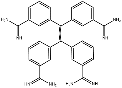 1,1,2,2-tetrakis(3-amidinophenyl)ethylene 结构式