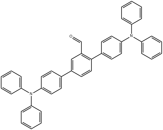 4,4''-双(二苯基氨基)-[1,1':4',1''-三联苯]-2'-甲醛 结构式