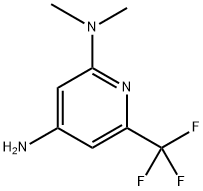 N2,N2-二甲基-6-(三氟甲基)吡啶-2,4-二胺 结构式