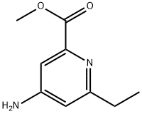 4-氨基-6-乙基吡啶甲酸甲酯 结构式