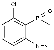 (2-氨基-6-氯苯基)二甲基氧化膦 结构式