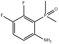 (6-氨基-2,3-二氟苯基)二甲基氧化膦 结构式