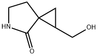 1-(羟甲基)-5-氮杂螺环[2.4]庚烷-4-酮 结构式