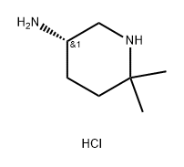 (S)-6,6-二甲基哌啶-3-胺二盐酸盐 结构式