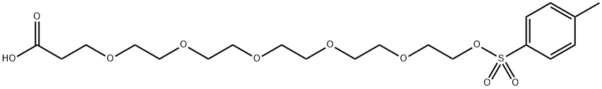 Tos-PEG6-acid 结构式