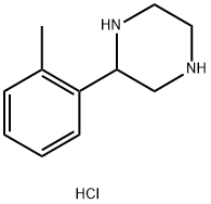 2-(邻甲苯基)哌嗪盐酸盐 结构式