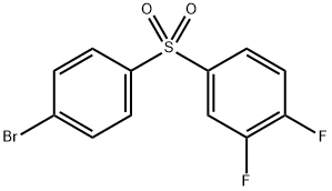 4-((4-溴苯基)磺酰基)-1,2-二氟苯 结构式