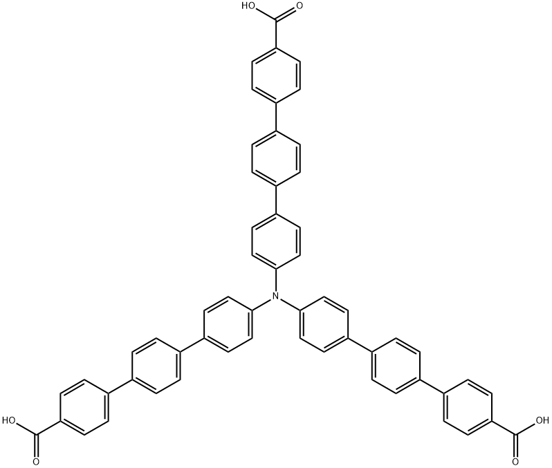 4'',4''''',4''''''''-次氮基三(([1,1':4',1''-三联苯基]-4-羧酸)) 结构式