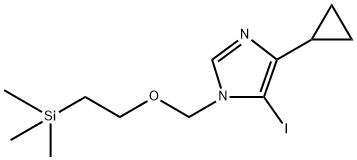 4-环丙基-5-碘-1-((2-(三甲硅基)乙氧基)甲基)-1H咪唑 结构式