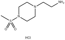 2-(4-(甲基磺酰基)哌嗪-1-基)乙胺二盐酸盐 结构式