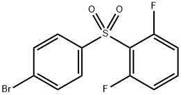 2-((4-溴苯基)磺酰基)-1,3-二氟苯 结构式