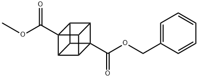 1-苄基 4-甲基 立方烷-1,4-二羧酸酯 结构式