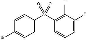 1-((4-溴苯基)磺酰基)-2,3-二氟苯 结构式