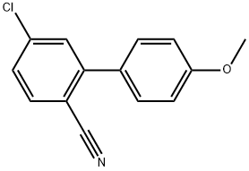 5-Chloro-4'-methoxy[1,1'-biphenyl]-2-carbonitrile 结构式