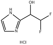 1H-咪唑-2-甲醇,Α-(二氟甲基)-,盐酸盐(1:1) 结构式