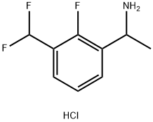 1-(3-(二氟甲基)-2-氟苯基)乙-1-胺盐酸盐 结构式