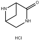 3,6-Diazabicyclo[3.1.1]heptan-2-one, hydrochloride (1:1) 结构式