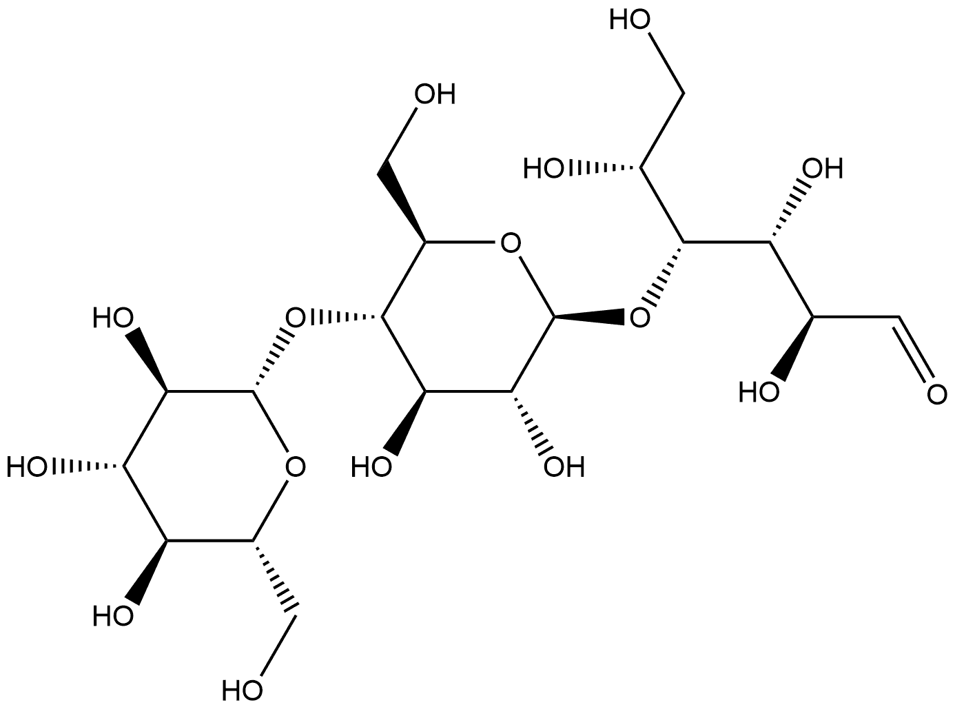 1,4-Β-D-纤维二糖基-D-甘露糖 结构式