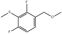 (2,6-Difluoro-3-(methoxymethyl)phenyl)(methyl)sulfane 结构式