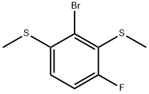 (2-Bromo-4-fluoro-1,3-phenylene)bis(methylsulfane) 结构式