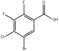 5-Bromo-4-chloro-2,3-difluorobenzoic acid 结构式