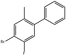 4-bromo-5-fluoro-2-methyl-1,1'-biphenyl 结构式