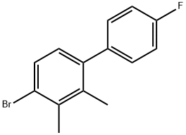 4-Bromo-4'-fluoro-2,3-dimethyl-1,1'-biphenyl 结构式