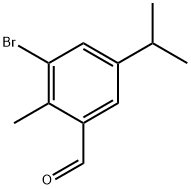 3-bromo-5-isopropyl-2-methylbenzaldehyde 结构式