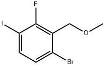 1-Bromo-3-fluoro-4-iodo-2-(methoxymethyl)benzene 结构式