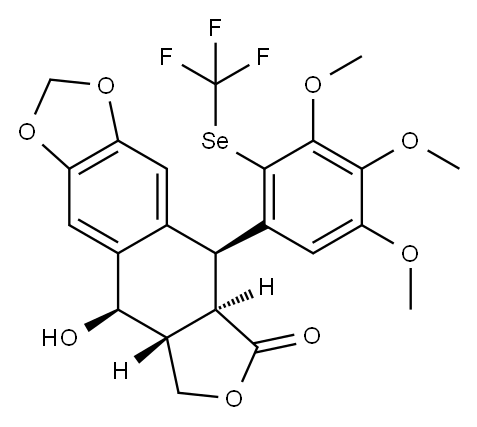 三氟甲硒基化的鬼臼毒素 结构式